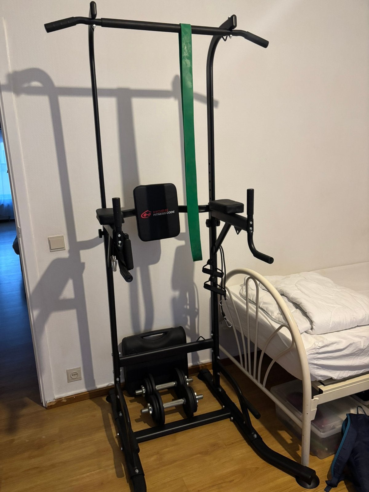 Power Tower (Dips, Pull ups, Abs, push ups,..), Ophalen, Zo goed als nieuw, Hometrainer