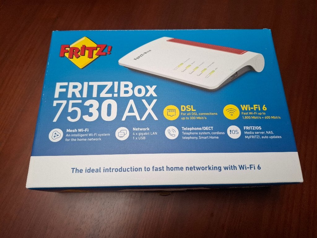 FritzBox 7530 AX-modem, Computers en Software, Routers en Modems, Ophalen of Verzenden, Gebruikt, AVM FRITZ!Box 7530