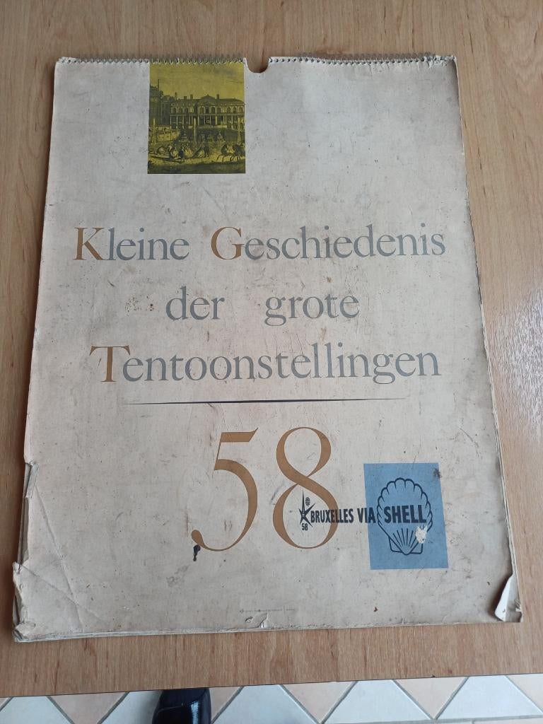 kalender expo 58, Verzamelen, Overige Verzamelen, Ophalen, Gebruikt