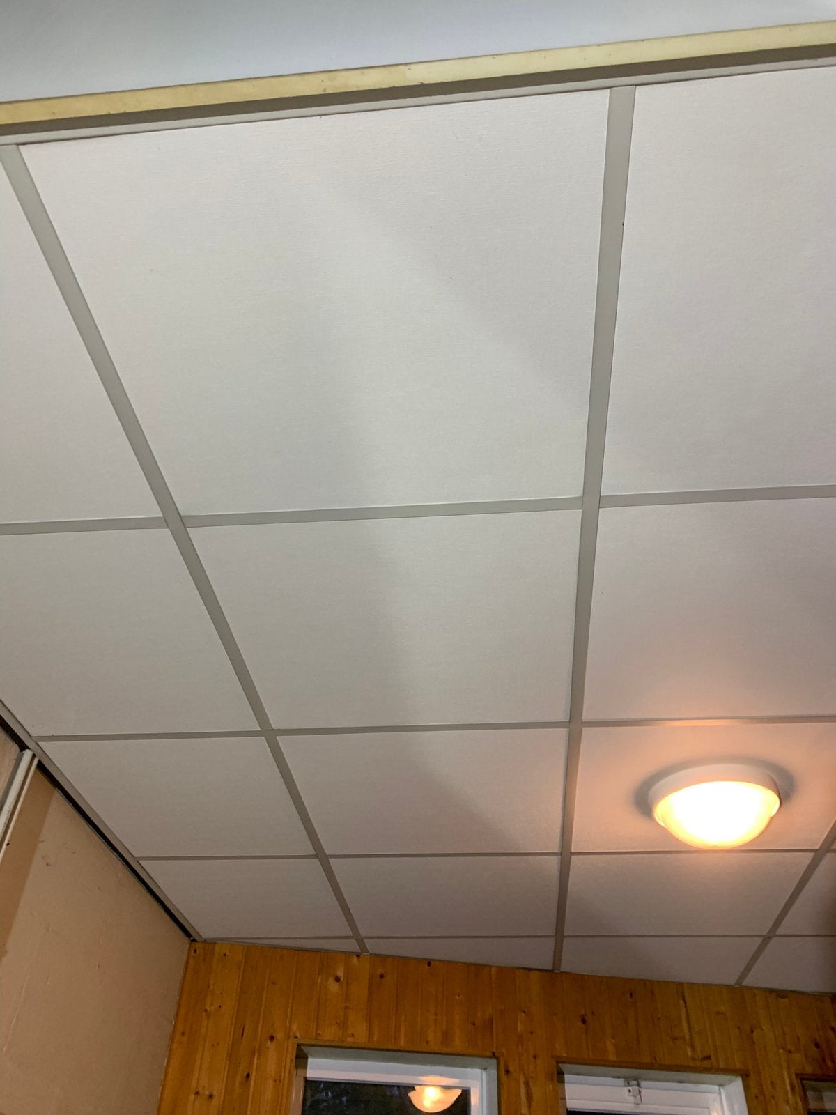 Gipsvinyl plafondplaten 60x60 wit vochtwerend -50m2-gratis, Ophalen, Gebruikt