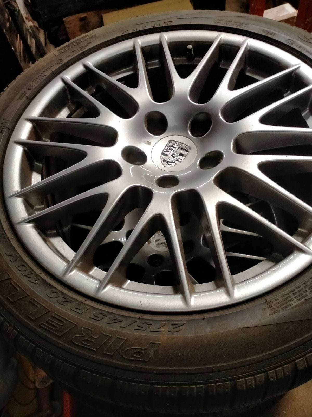 Porsche Cayenne velgen met banden, Auto-onderdelen, Banden en Velgen, Ophalen, Band(en)