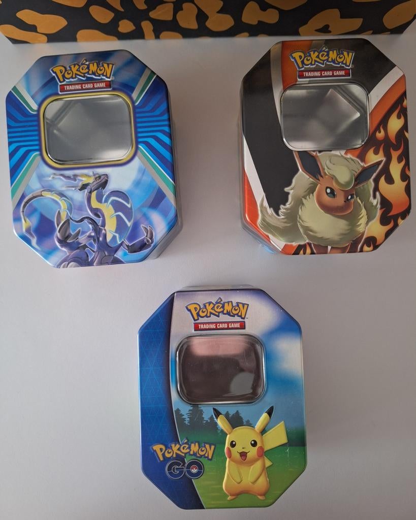 Blikken dozen blik doos tin tinnen Pokemon Pokémon Pikachu, Hobby en Vrije tijd, Ophalen of Verzenden