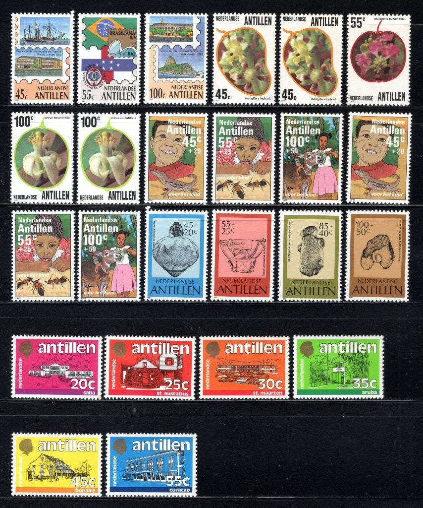 NL. ANTILLES Lot 1983 MNH, Timbres & Monnaies, Timbres | Antilles néerlandaises, Envoi, Non oblitéré