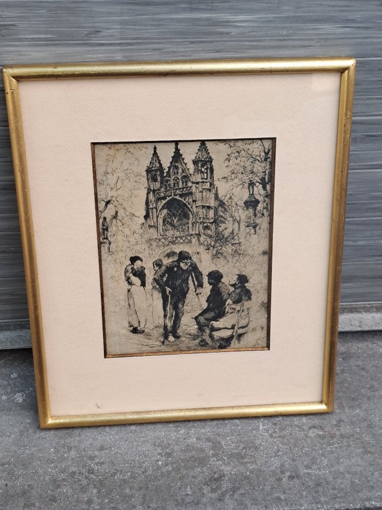 gravure de kurt peiser, Ophalen of Verzenden, Gravure