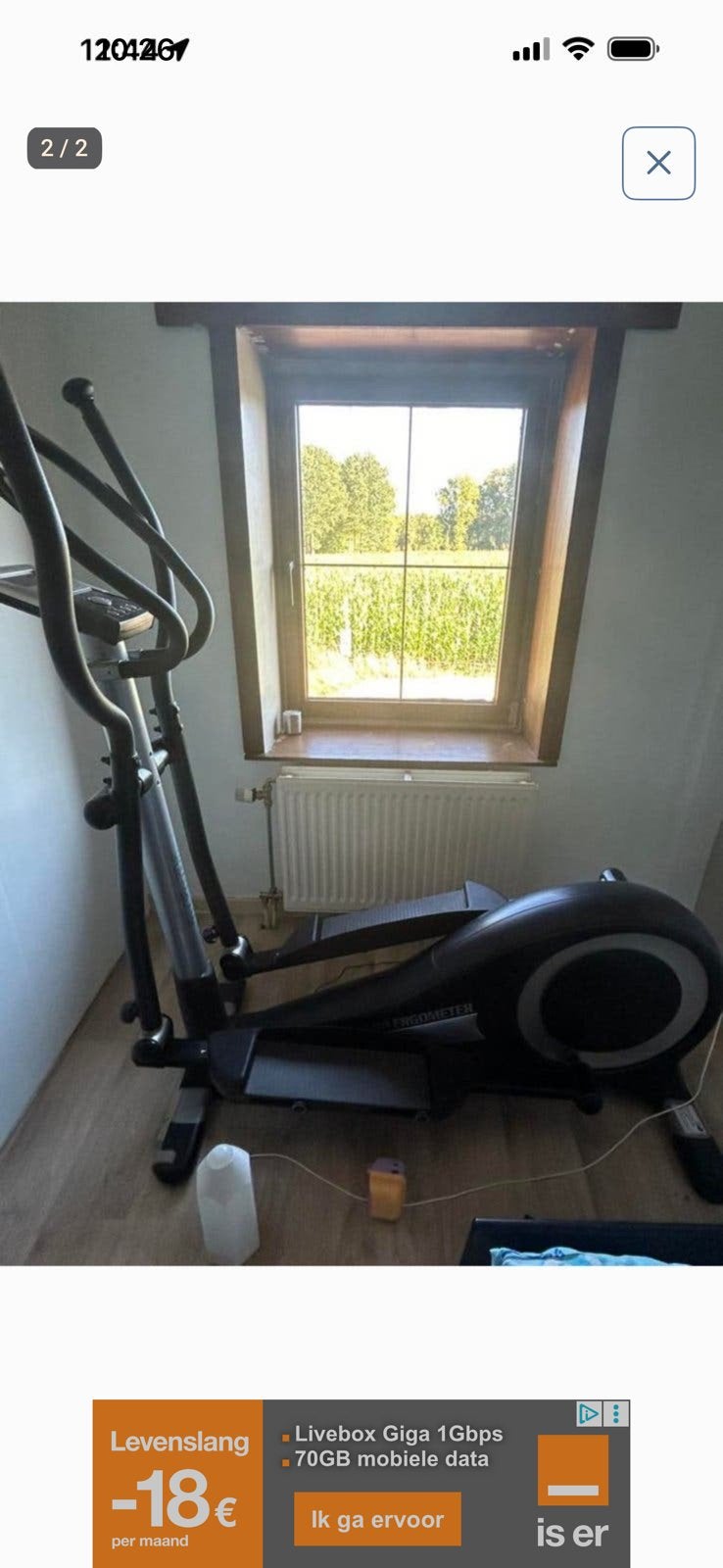 Crosstrainer, Enlèvement, Comme neuf, Vélo elliptique