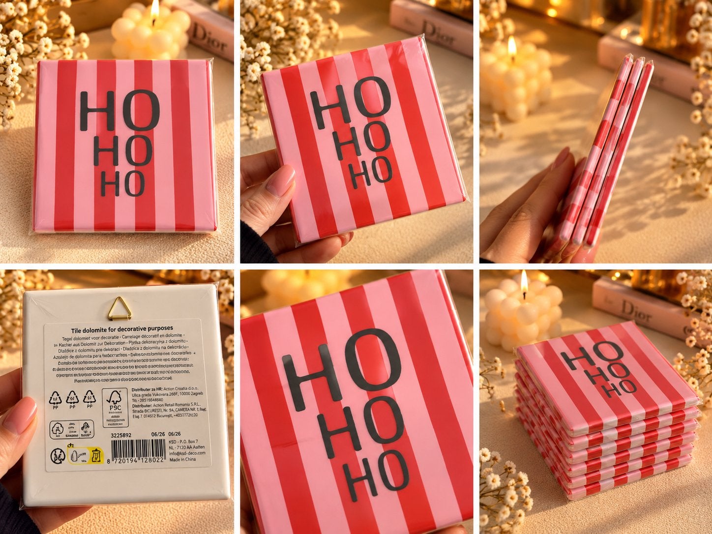 Prachtige kersttegels – Nieuw!, Handtassen en Accessoires, Ophalen of Verzenden, Nieuw, Accessoires