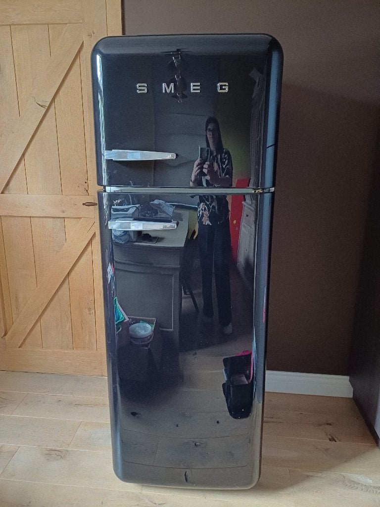 Smeg koelkast + diepvries, Ophalen, Gebruikt, Met vriesvak