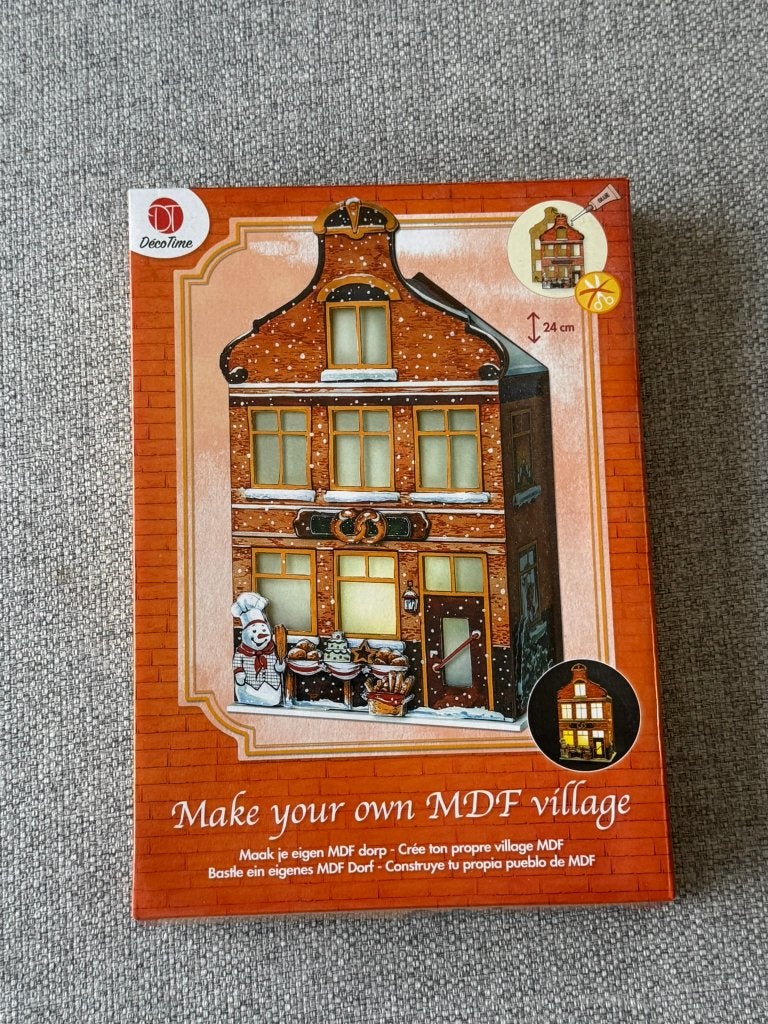 104. Kerst - Knutselen - MDF Village maken NIEUW, Hobby en Vrije tijd, Knutselen, Geschikt voor karton, Nieuw, Ophalen of Verzenden