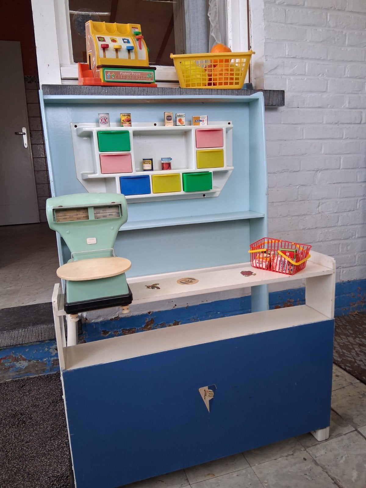 Vintage houten winkeltje, Enfants & Bébés, Jouets | Jouets en bois, Enlèvement