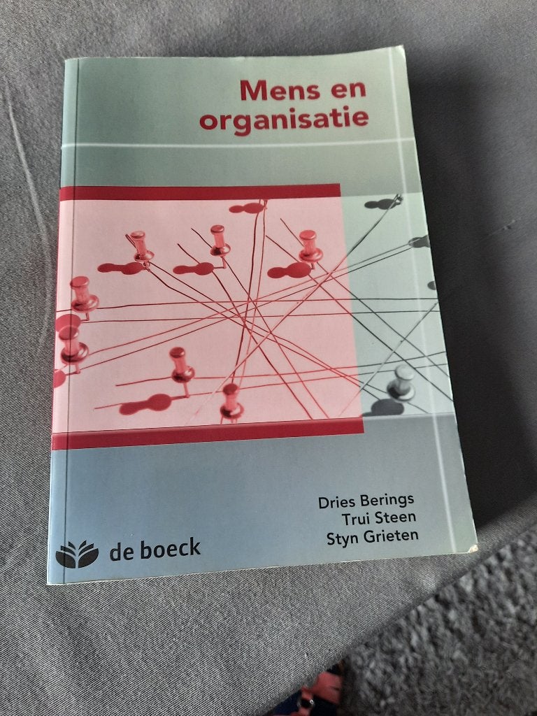 Boek Mens en organisatie, Boeken, Ophalen, Gelezen, Hoger Onderwijs
