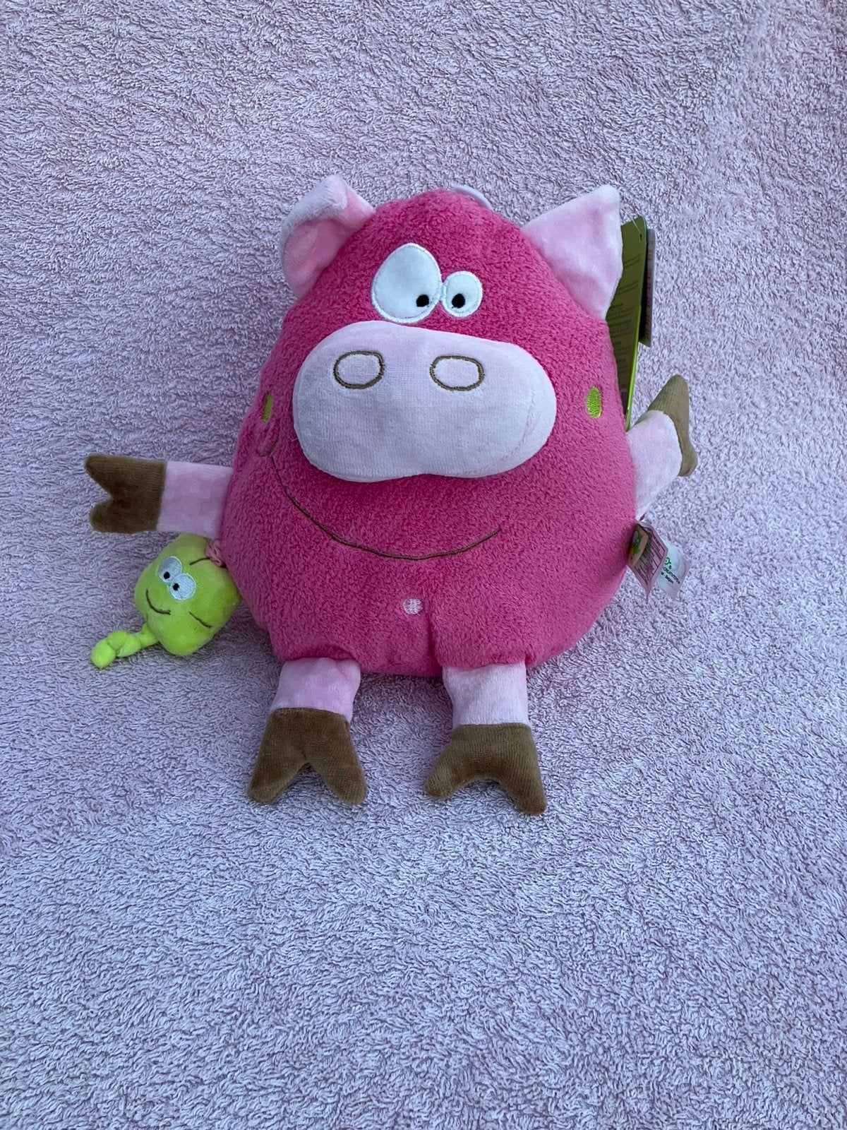 Roos varken - Pig - zachte knuffel doudou Liboo Liliputiens, Kinderen en Baby's, Speelgoed | Knuffels en Pluche, Korrelvulling