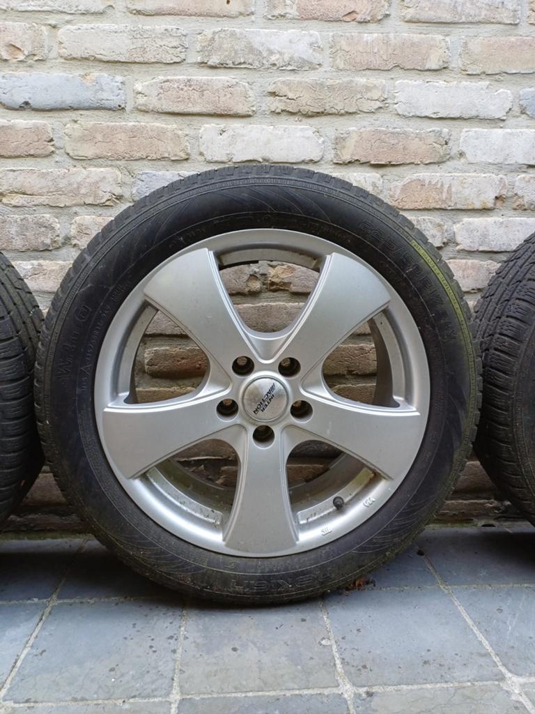 4 winterbanden op velg, Autos : Pièces & Accessoires, Pneus & Jantes, Enlèvement, Pneus hiver
