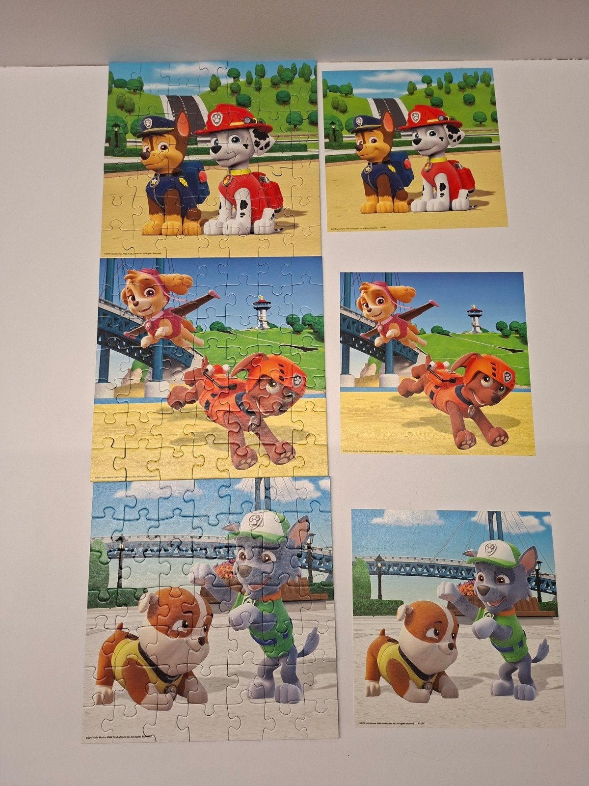 Paw patrol puzzels, Ophalen, 10 tot 50 stukjes, Zo goed als nieuw