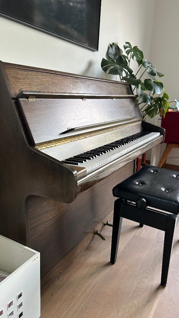 Piano rechtop Bentley begin jaren 90 in goede staat, Brillant, Brun, Enlèvement, Utilisé