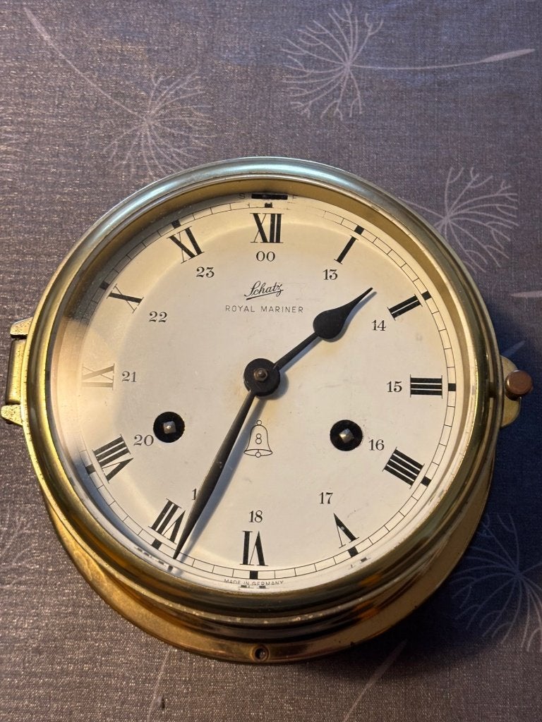 Ancienne Horloge de Navire Schatz & Söhne – Laiton, Enlèvement