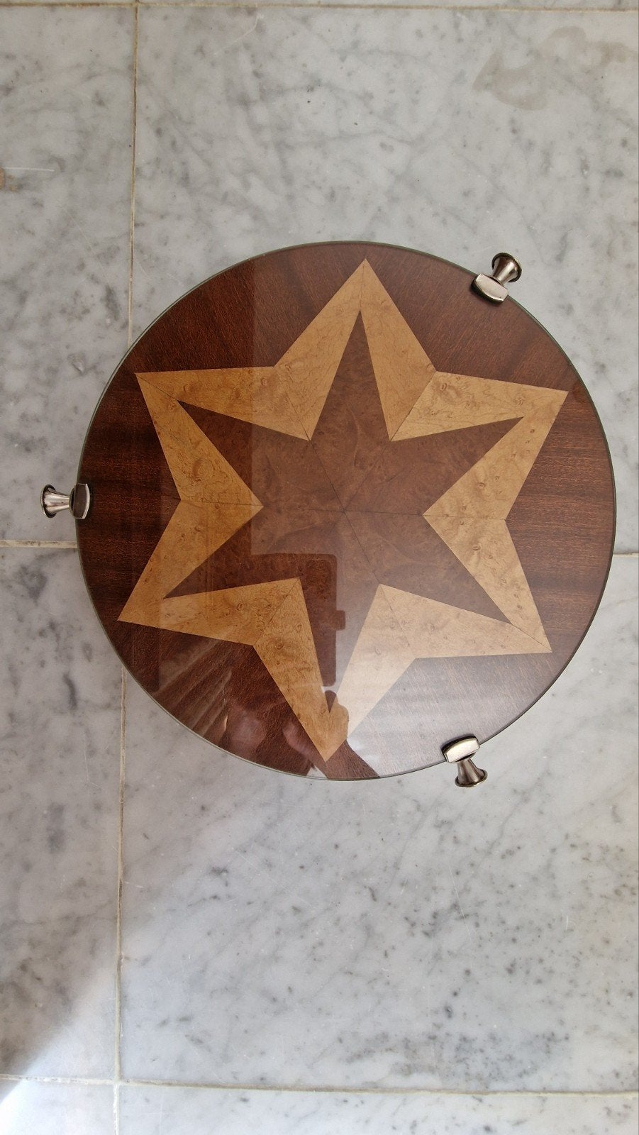 Plateau tournant en marqueterie, Ophalen of Verzenden