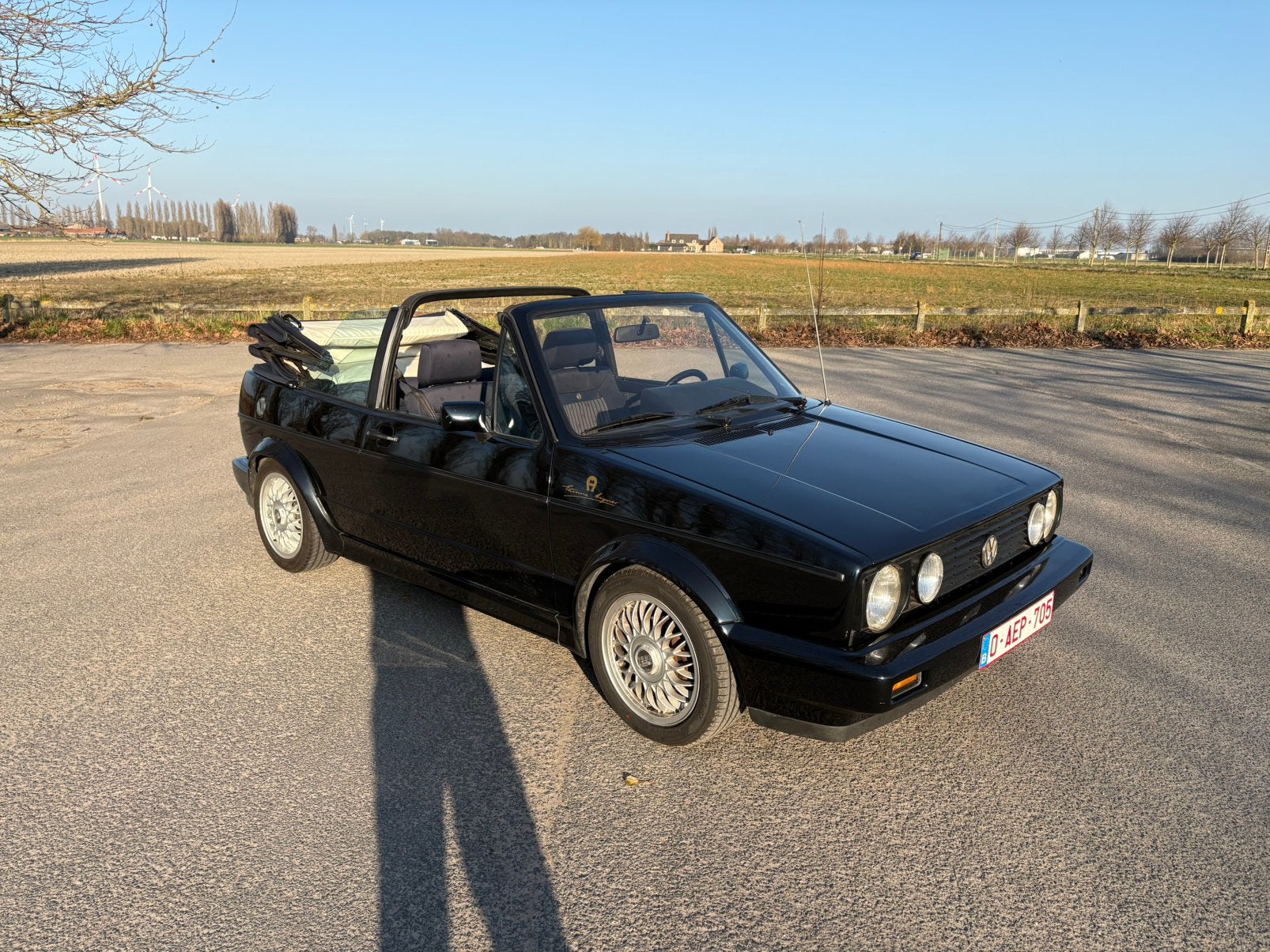 Vw golf cabrio 1990, Auto's, Voorwielaandrijving, Volkswagen, Leder en Stof, Handgeschakeld