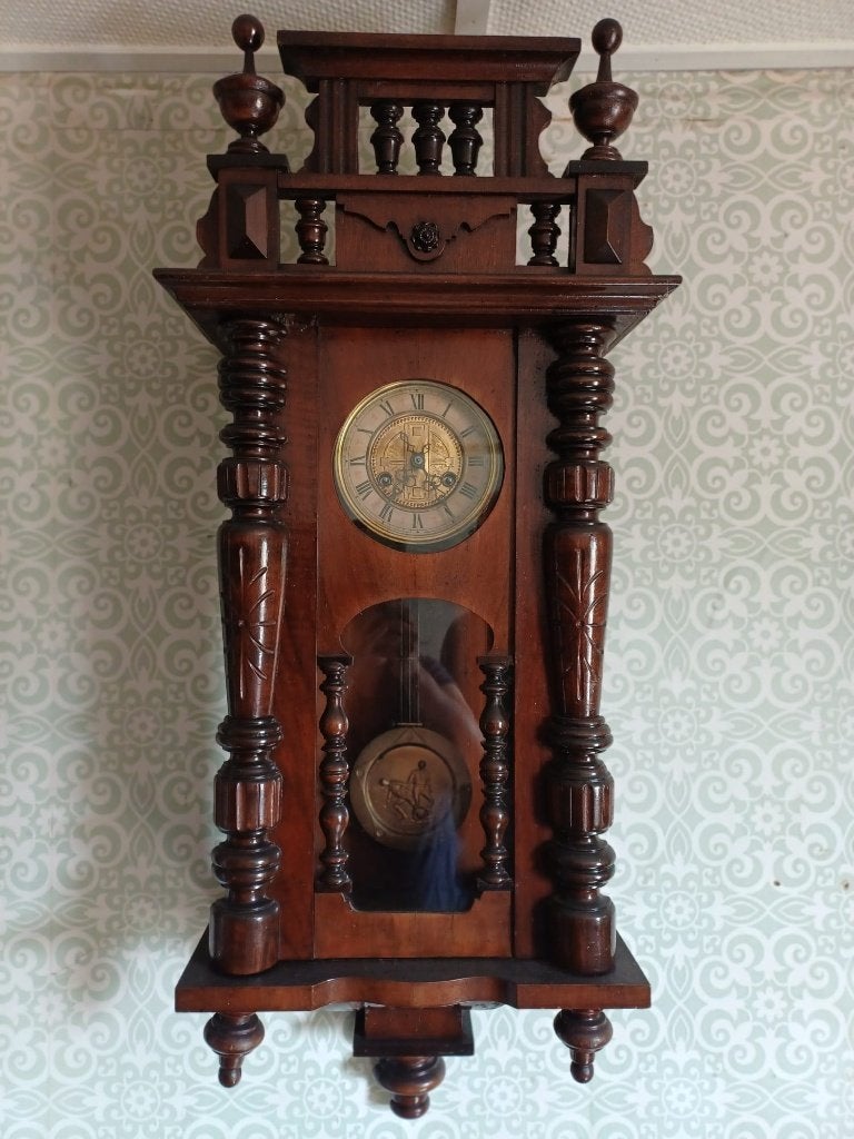 wandklok antiek, Antiek en Kunst, Ophalen