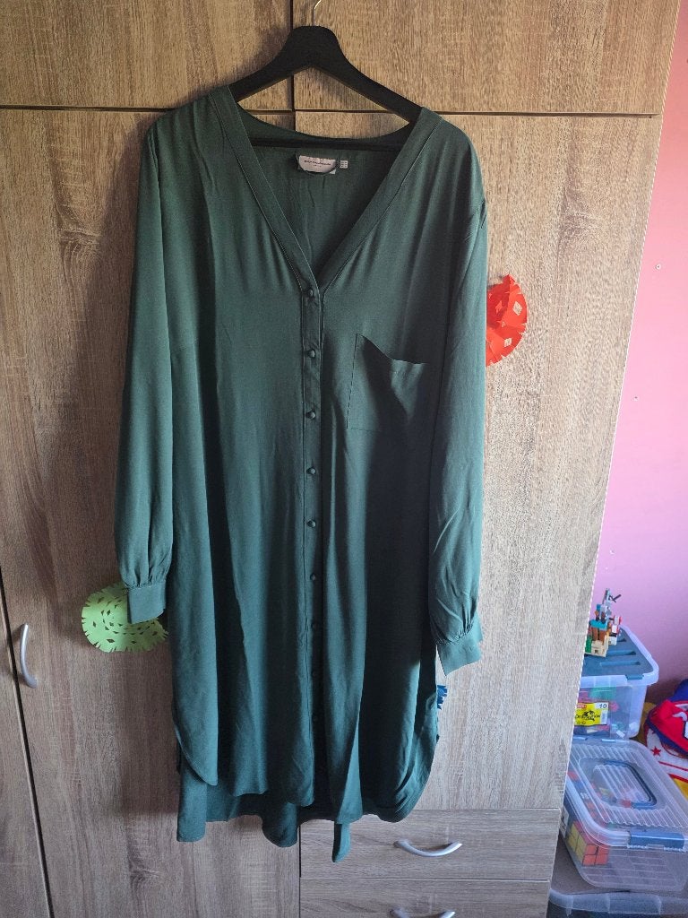 Hemdjurk Only Carmakoma, Kleding | Dames, Jurken, Ophalen, Maat 46/48 (XL) of groter, Only carmakoma, Zo goed als nieuw