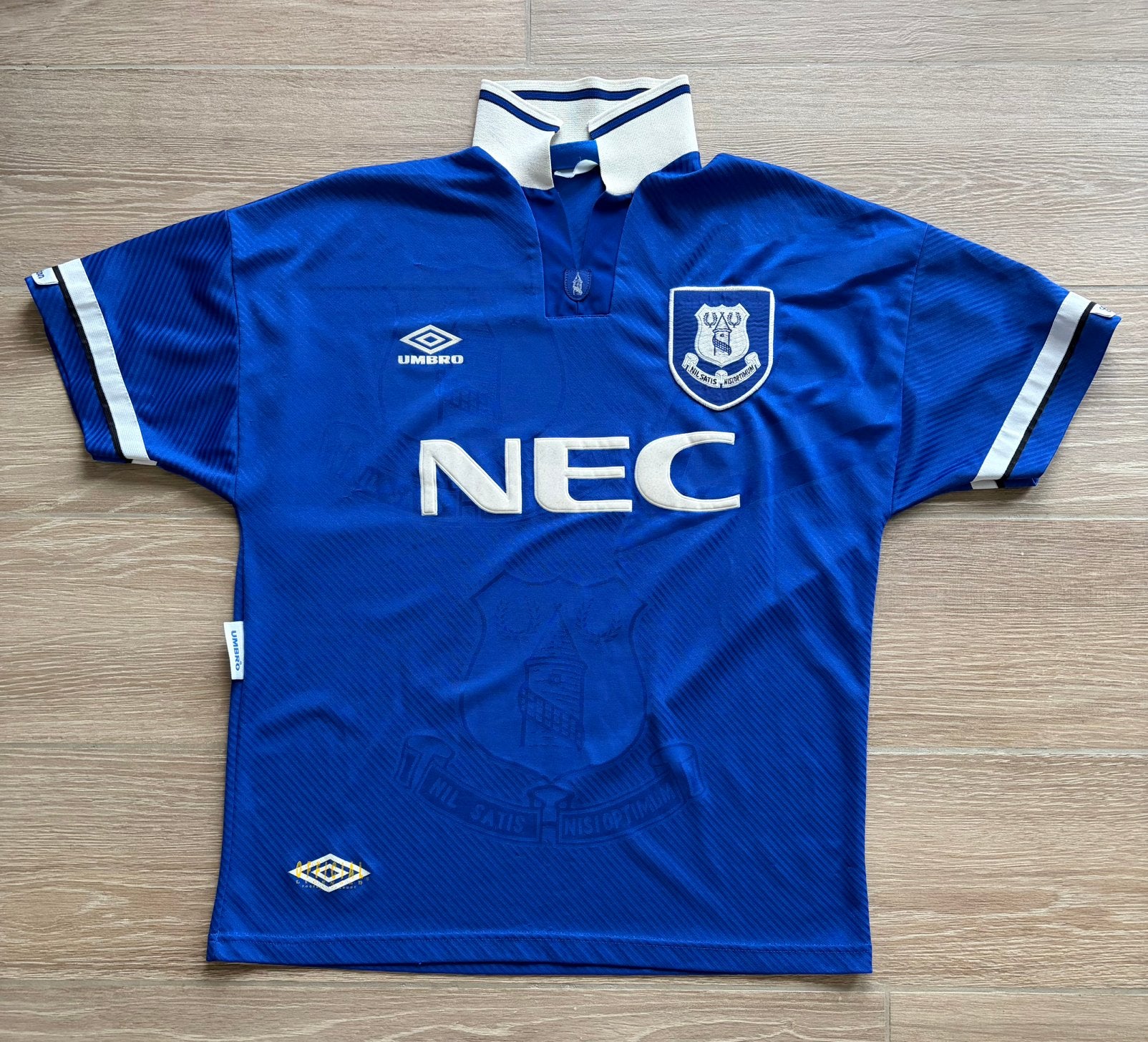 Maillot domicile vintage Everton FC Umbro 1993-1995, Taille L, Enlèvement ou Envoi, Utilisé, Maillot