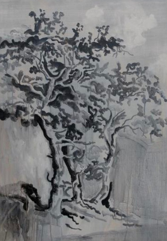 Drie bomen schilderij, Antiquités & Art, Art | Peinture | Classique, Peinture acrylique, Paysage, Signé, Enlèvement