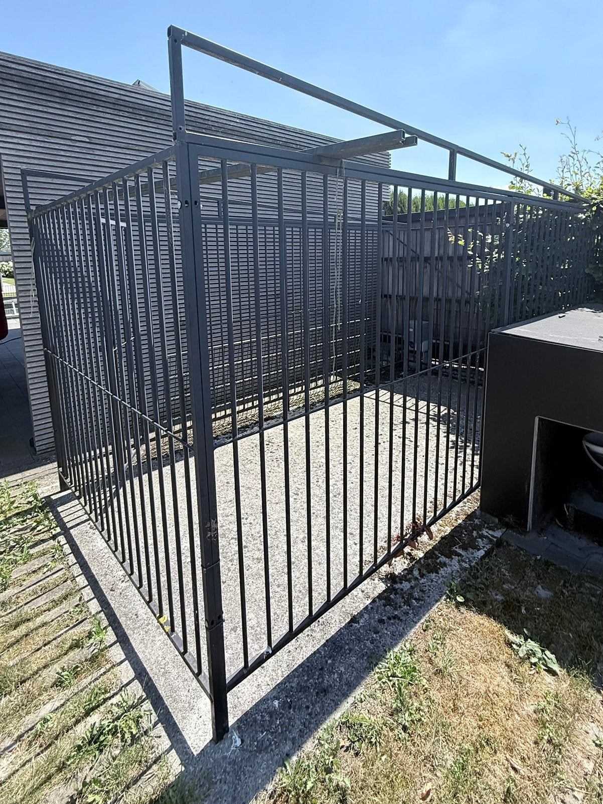 Hondenren zwart, Dieren en Toebehoren, Hondenhokken, Ophalen, Hondenkennel, 110 cm of meer, 100 cm of meer