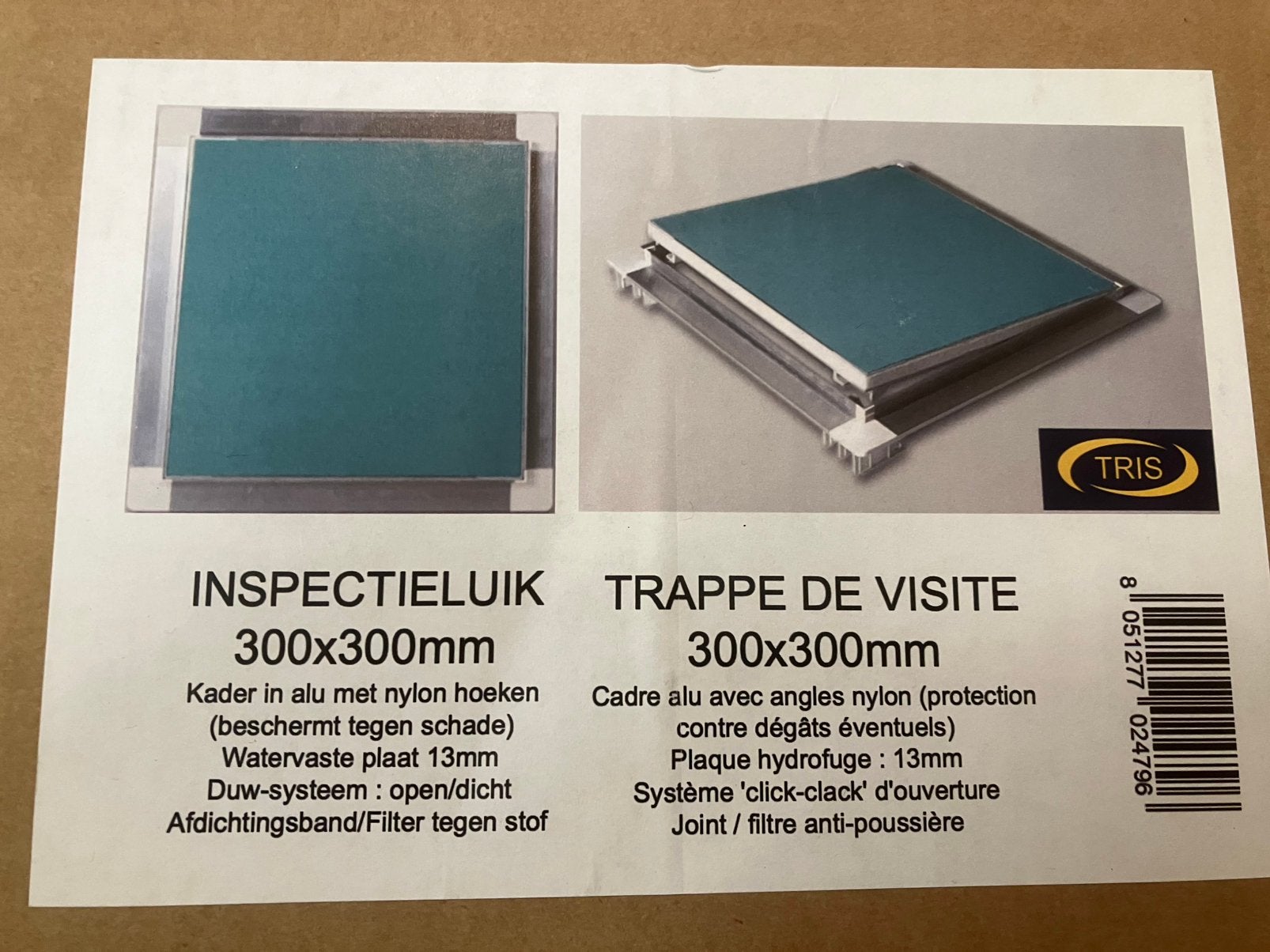 Inspectieluik 30cm x 30cm Trappe de visite, Enlèvement, Neuf