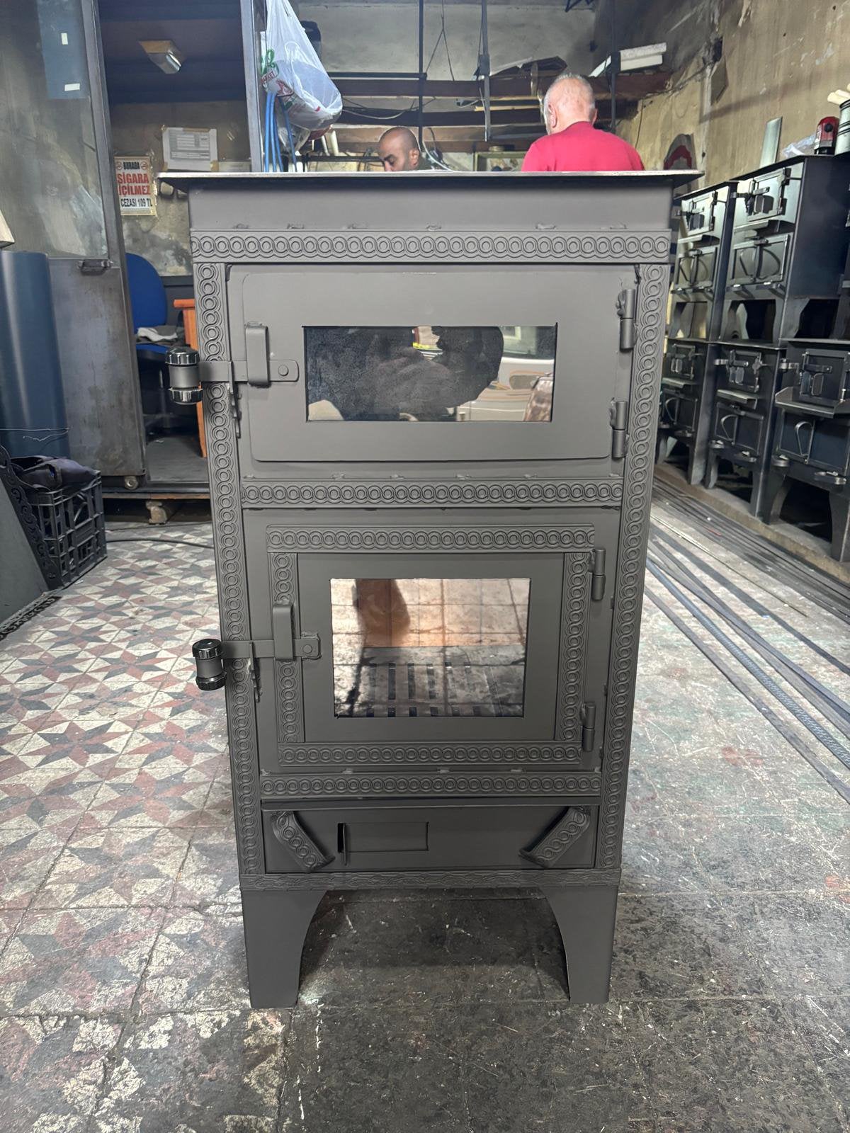 HANDGEMAAKTE HOUTKACHEL MET OVEN 🔥, Ophalen of Verzenden, Nieuw, Hout, Houtkachel
