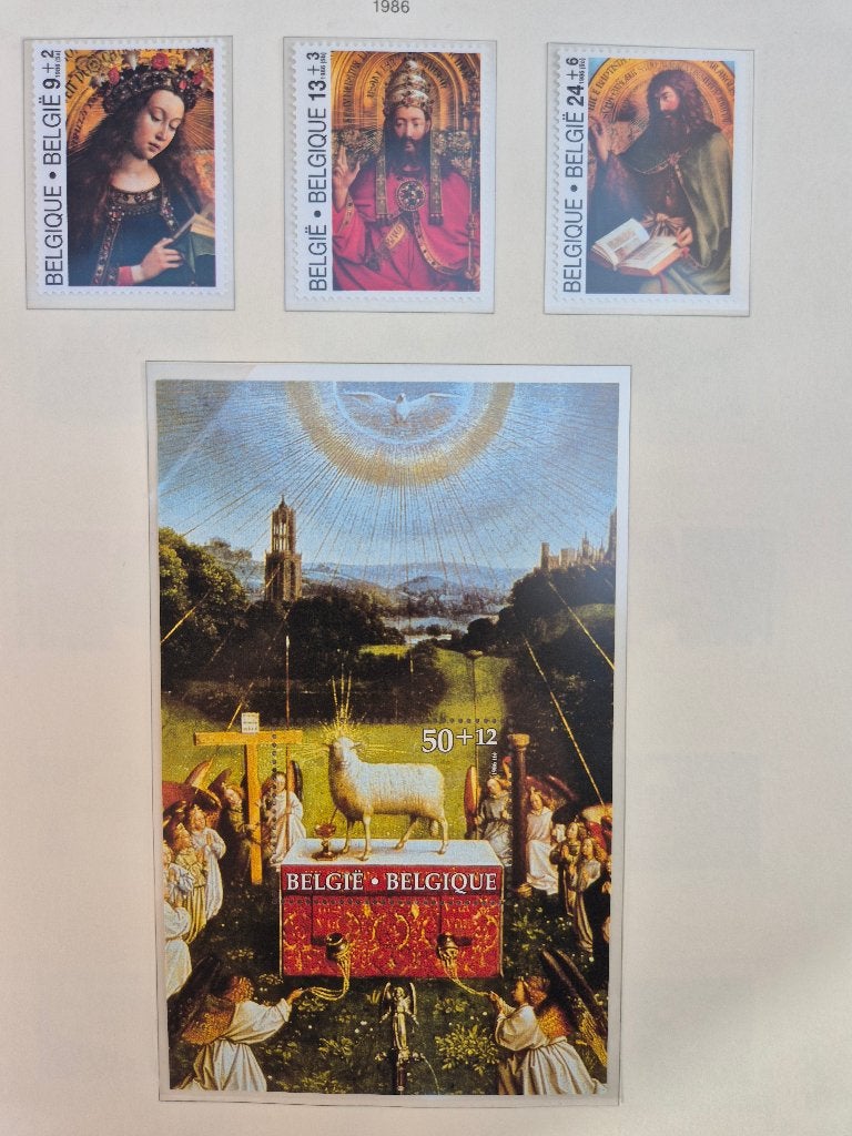 Postzegelalbum belgië 1979 -1993 + 1000 gestempelde gratis, Postzegels en Munten, Europa, Ophalen of Verzenden, Zonder stempel