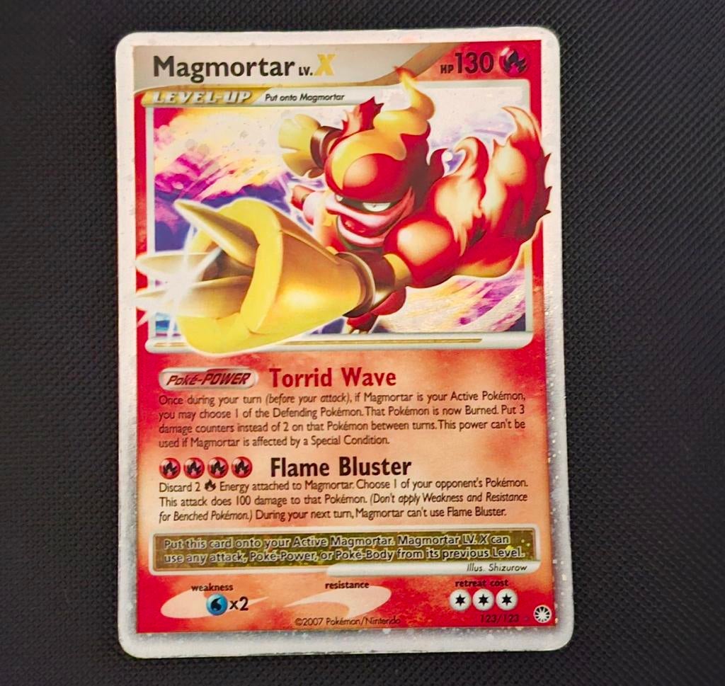 Magmortar LV.X Vintage Pokemon kaart, Hobby en Vrije tijd, Verzamelkaartspellen | Pokémon, Ophalen of Verzenden