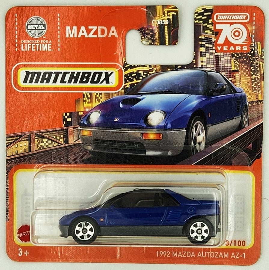Matchbox - 1992 Mazda Autozam AZ-1 - HLC65 - 1:64, 333 Continental Boulevard, El Segundo, CA 90245, United States, Nieuw, Ophalen of Verzenden