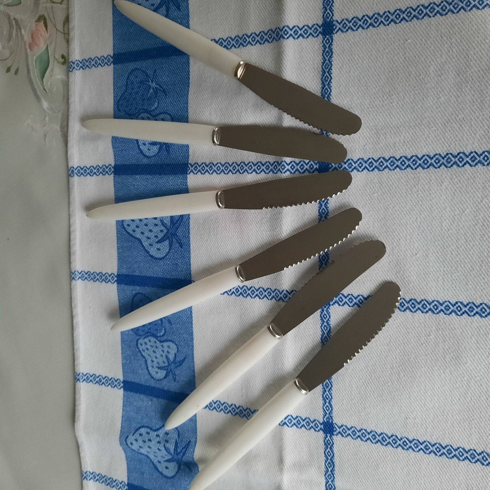 couverts 6 pièces en inox, vintage, Ophalen