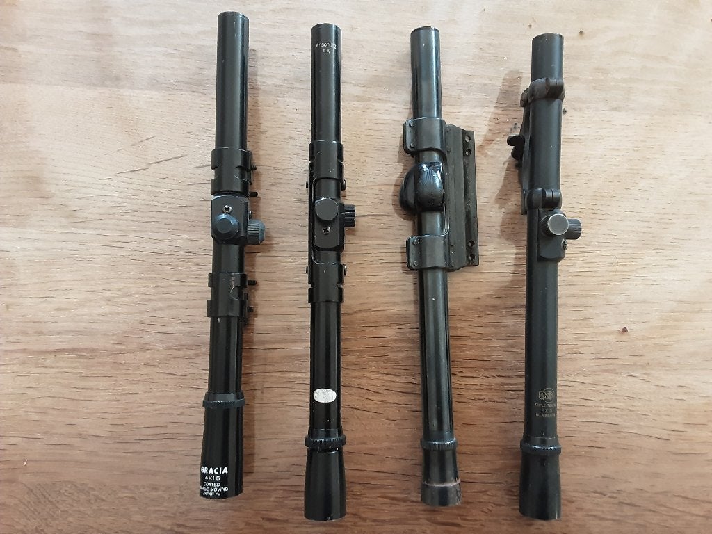 Lunette de tir 4 pièces, Enlèvement ou Envoi, Utilisé