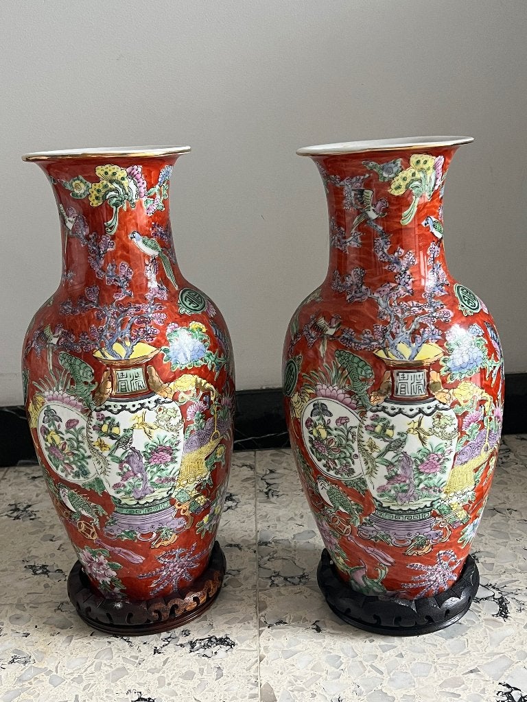 Chinese porseleinen vazen, Ophalen