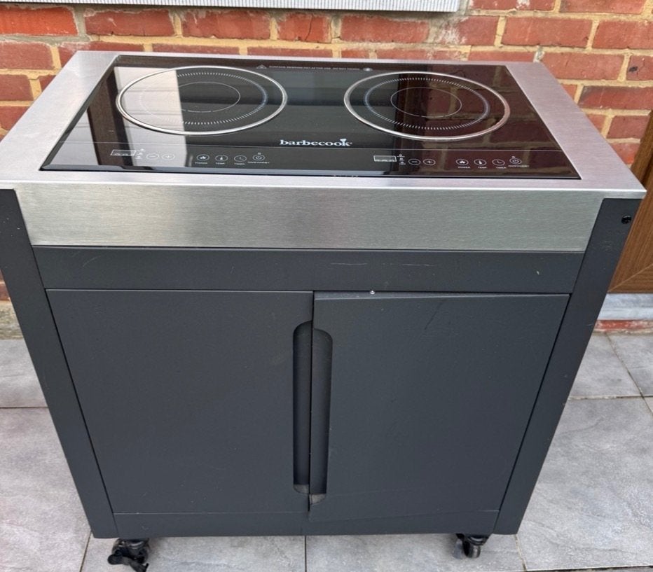 Barbecook Brahma K Induction double plaque, Tuin en Terras, Buitenkeukens, Zo goed als nieuw, Elektrisch, Ophalen