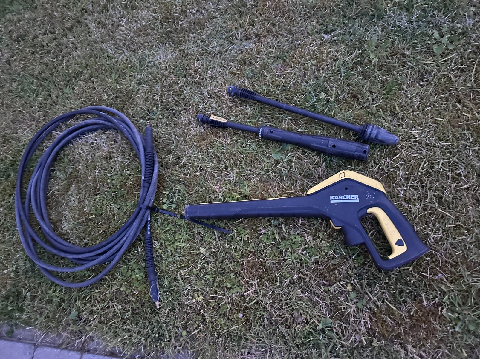 Karcher hoge druk pistool en 2 lansen. De slang is weg, Ophalen of Verzenden, Zo goed als nieuw