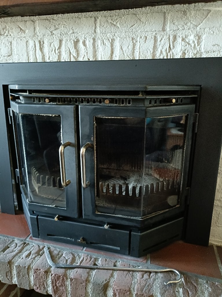 Barbas houtkachel, Huis en Inrichting, Kachels, Ophalen, Gebruikt, Houtkachel, Inbouw
