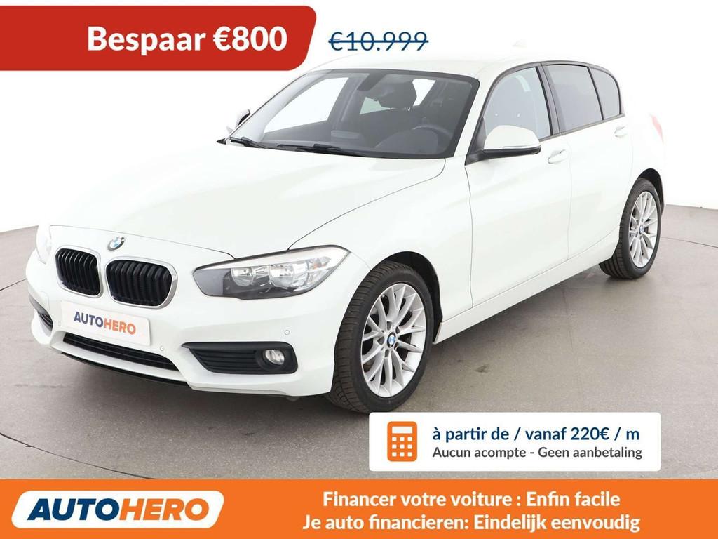 BMW 1 Serie 116 116i Advantage (bj 2016), Auto's, Gebruikt, Zwart, Wit, 109 pk