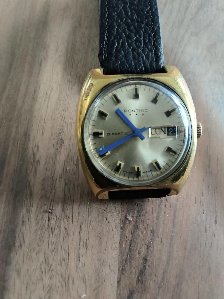PONTIAC AUTOMATIC horloge, Overige merken, Overige materialen, Polshorloge, Ophalen of Verzenden