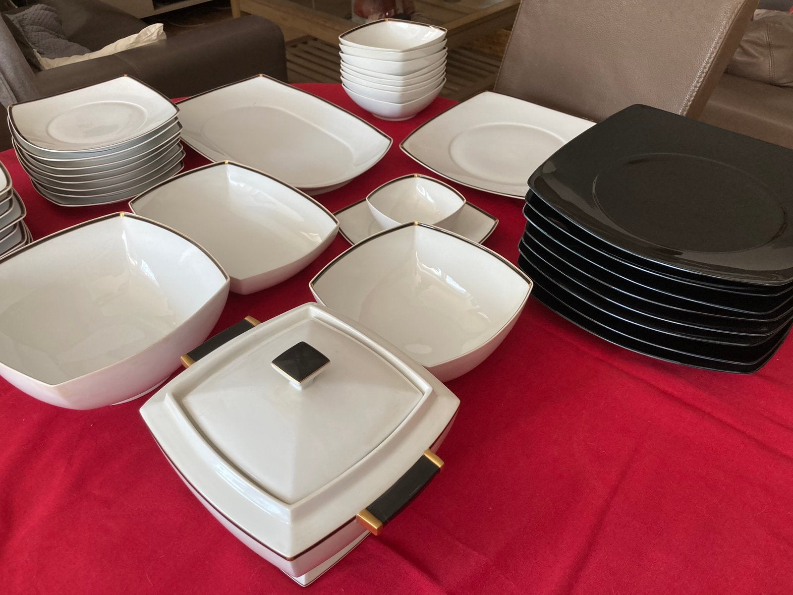 Service  Porcelaine de Limoges Coquet "Prélude" 38 pièces, Maison & Meubles, Enlèvement, Comme neuf, Porcelaine