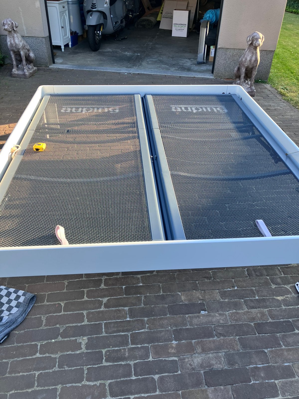 Auping aurode 2000  met  verstelbare bodem 180 op 200, Gris, Auping aurode, Comme neuf, Enlèvement