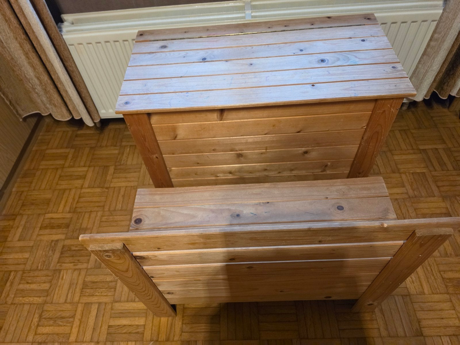 ensemble de banc de rangement en bois avec boîte de rangemen, Enlèvement