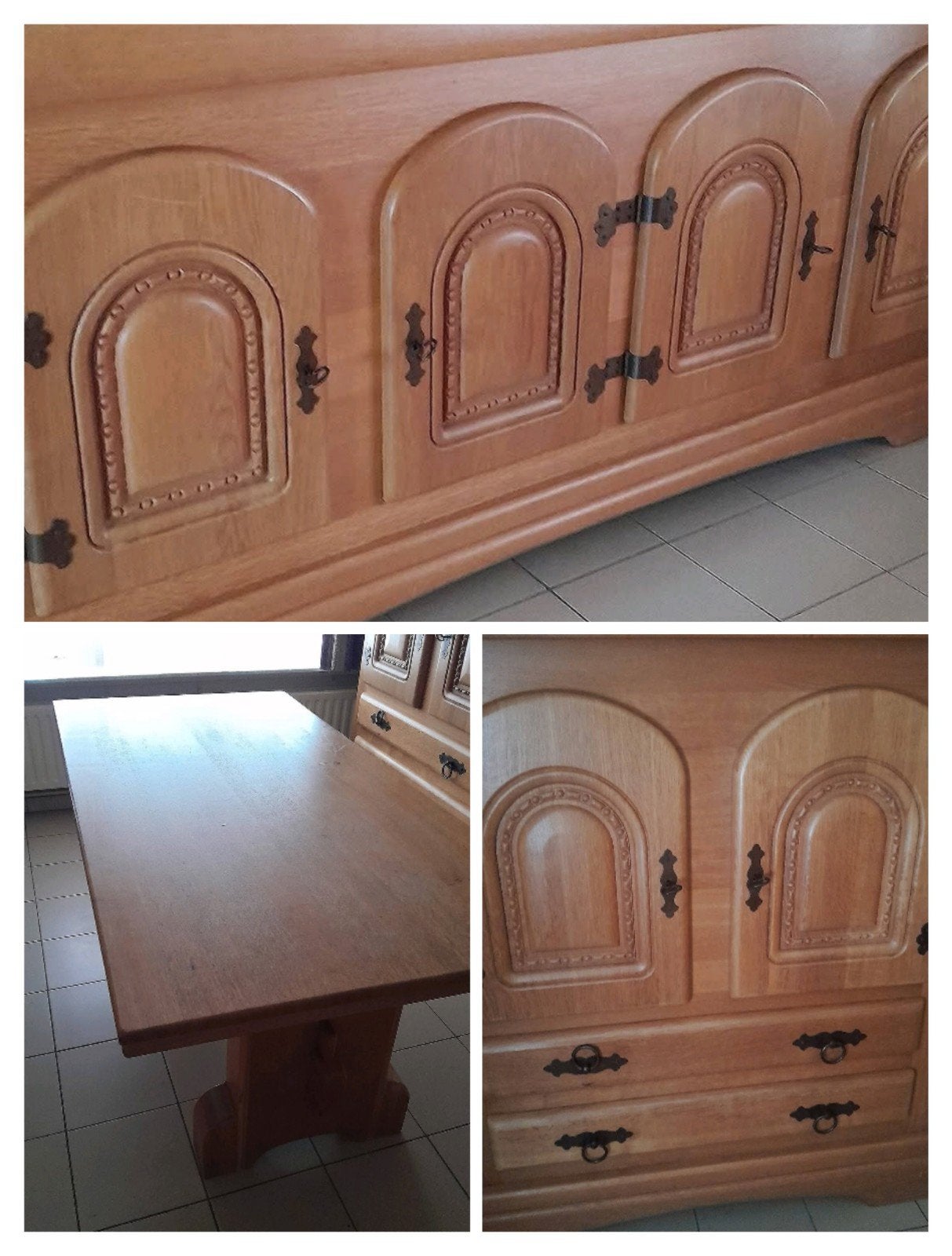 Eetkamer. Tafel kasten stoelen, Ophalen