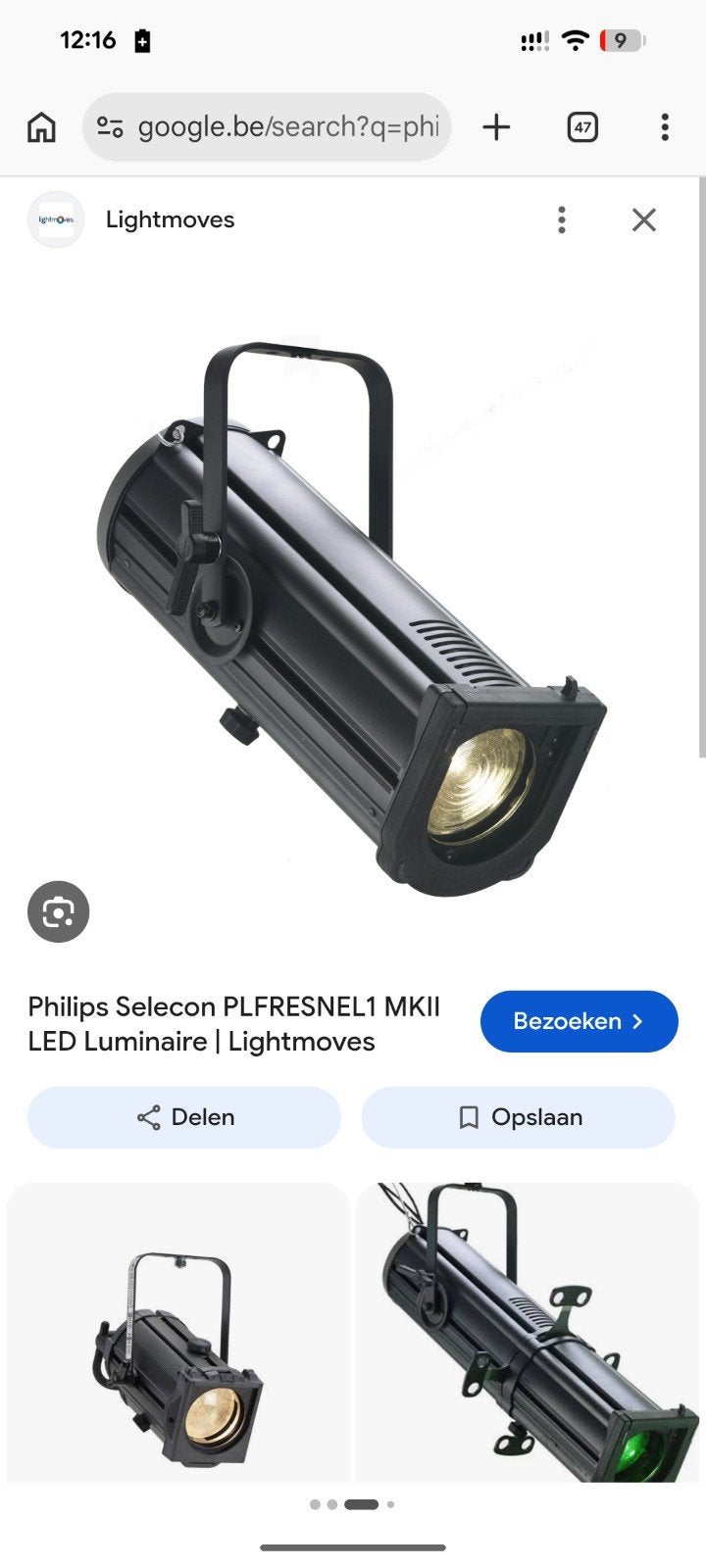 Philips Selecon Fresnel MK2 led, Enlèvement