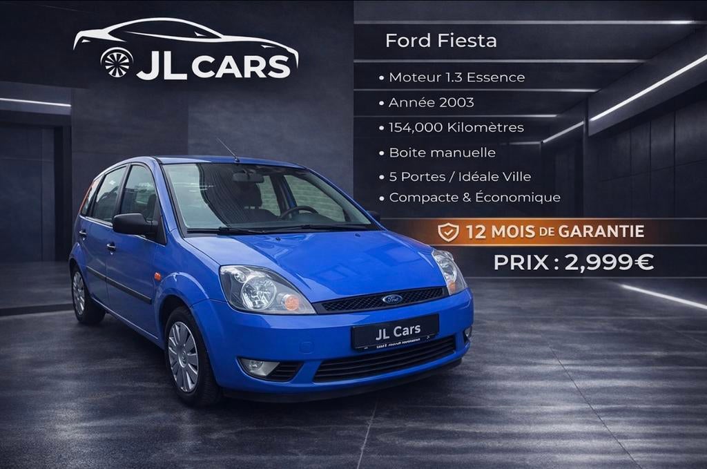 Ford fiesta 1.6 essence toit ouvran 12 mois de garantie, Autos, Achat, 4 portes, Entreprise, Boîte manuelle
