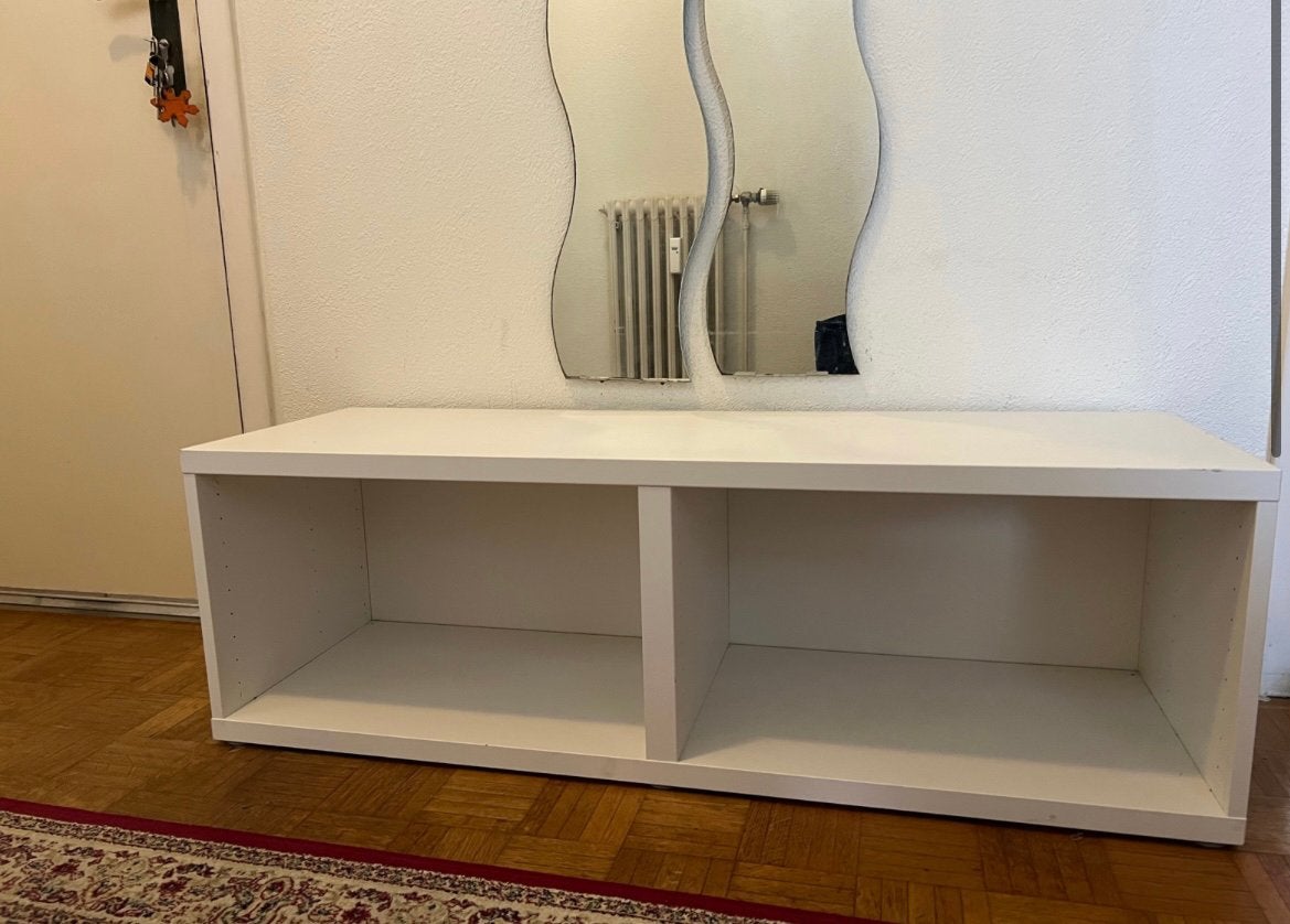 Étagère basse blanche IKEA, Maison & Meubles, Enlèvement, Comme neuf