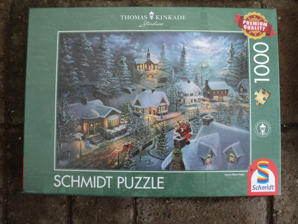 Verschillende Thomas kinkade Schmidt puzzels, Ophalen of Verzenden, 500 t/m 1500 stukjes, Zo goed als nieuw, Legpuzzel