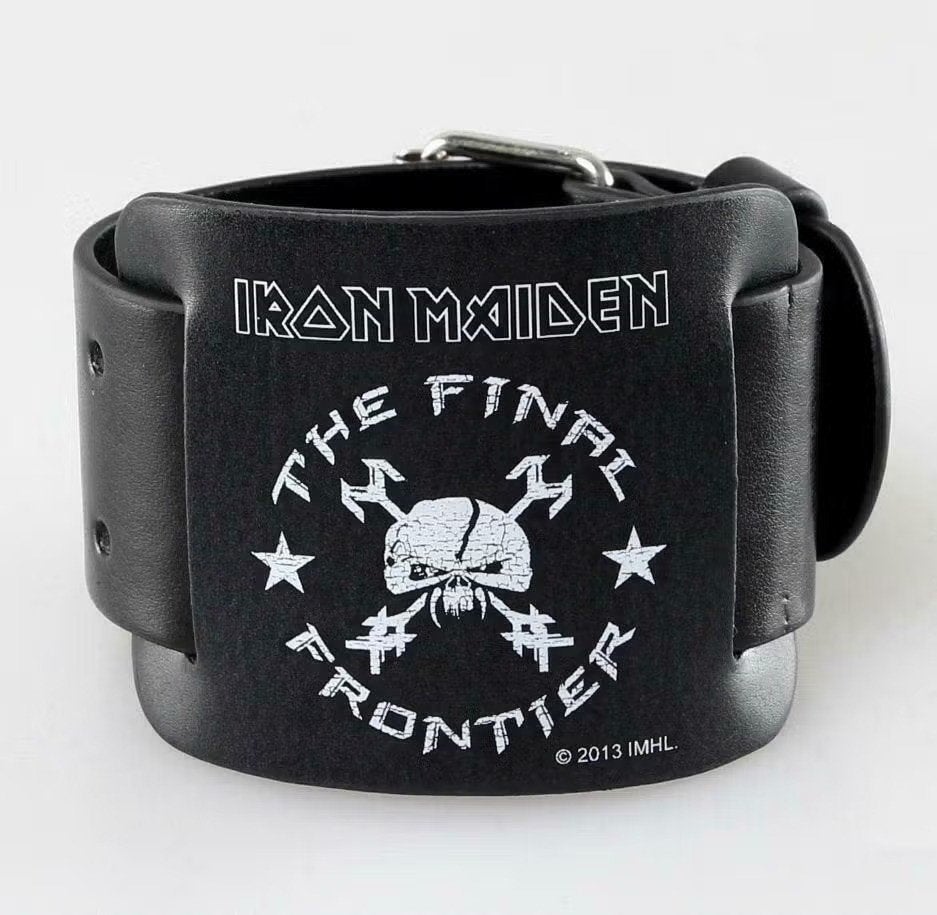 Iron Maiden The Final Frontier Leren Polsband, Enlèvement ou Envoi, Neuf