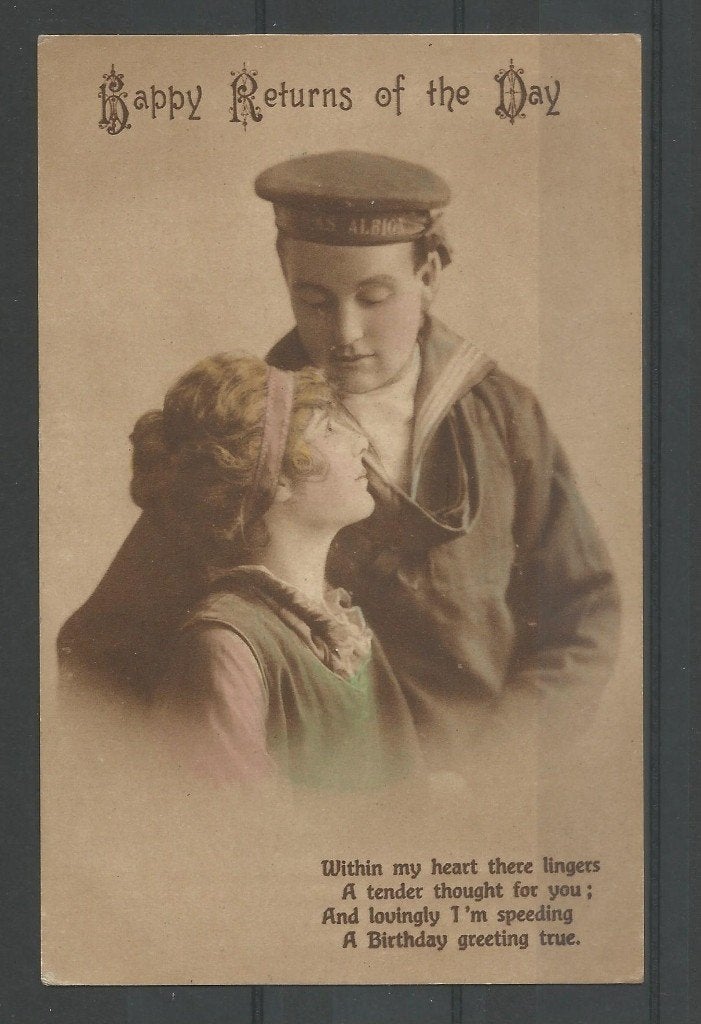 Antieke pk Eerste Wereldoorlog 1912, Enlèvement ou Envoi, Avant 1940, Gravure, Costume traditionnel