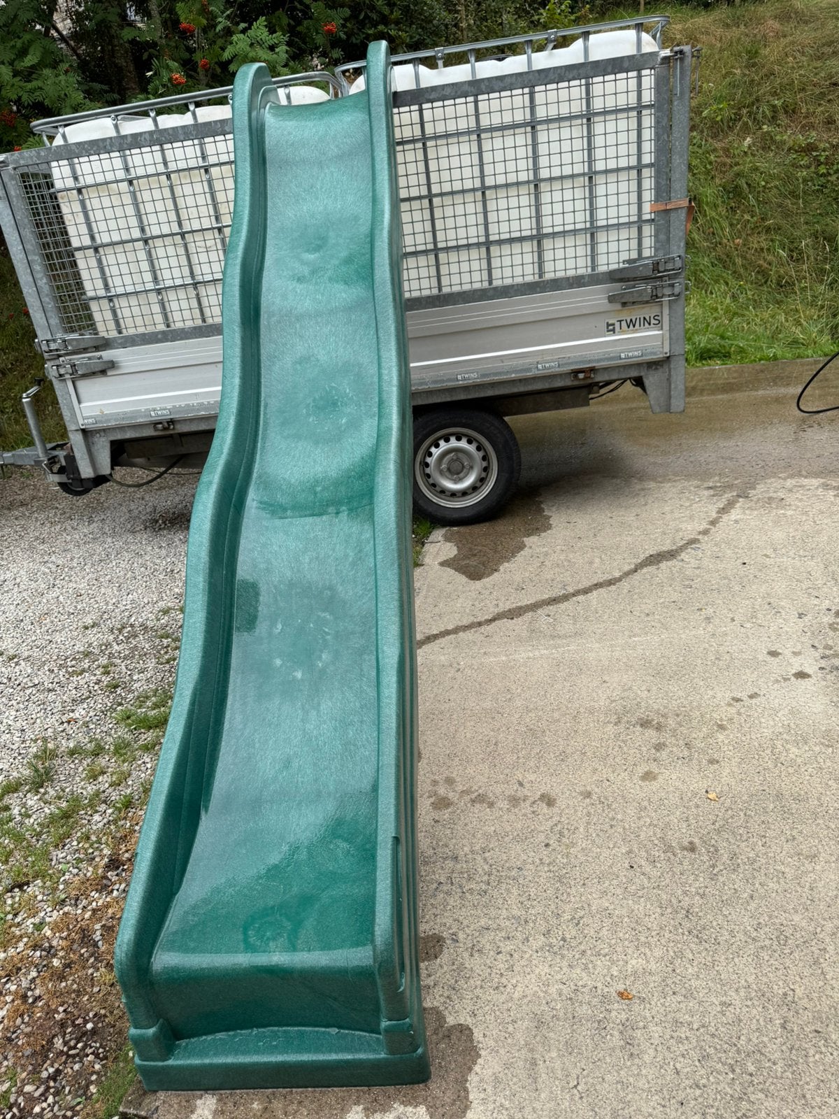Toboggan 300 cm vert foncé, Enlèvement, Comme neuf
